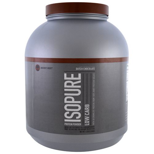 Nature's Best, IsoPure, Low Carb Protein Powder, Dutch Chocolate, 4.5 lbs (2.04 kg) فوائد