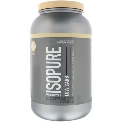 Nature's Best, IsoPure, Low Carb, Protein Powder, Toasted Coconut, 3 lb (1.36 kg) فوائد