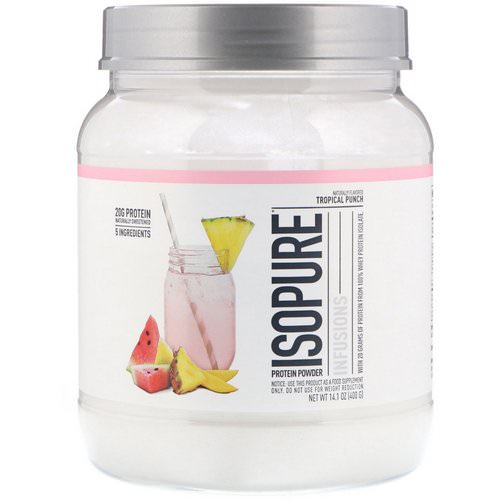Nature's Best, IsoPure, Protein Powder Infusions, Tropical Punch, 14.1 oz (400 g) فوائد