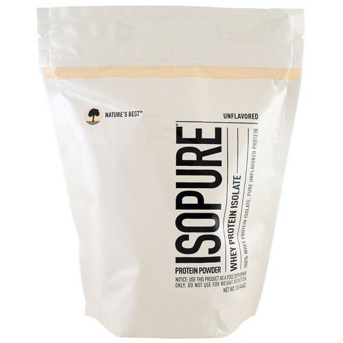 Nature's Best, IsoPure, Whey Protein Isolate, Protein Powder, Unflavored, 1 lb (454 g) فوائد
