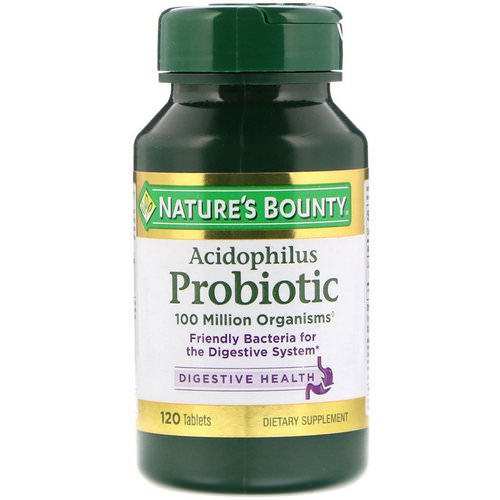 Nature's Bounty, Acidophilus Probiotic, 120 Tablets فوائد