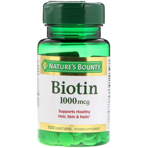Nature's Bounty, Biotin, 1,000 mcg, 100 Coated Tablets فوائد
