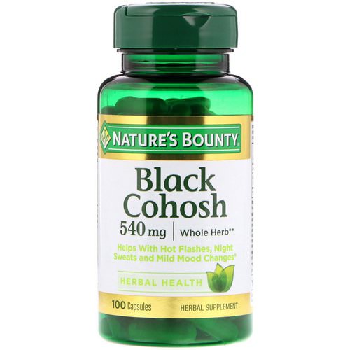 Nature's Bounty, Black Cohosh, 540 mg, 100 Capsules فوائد