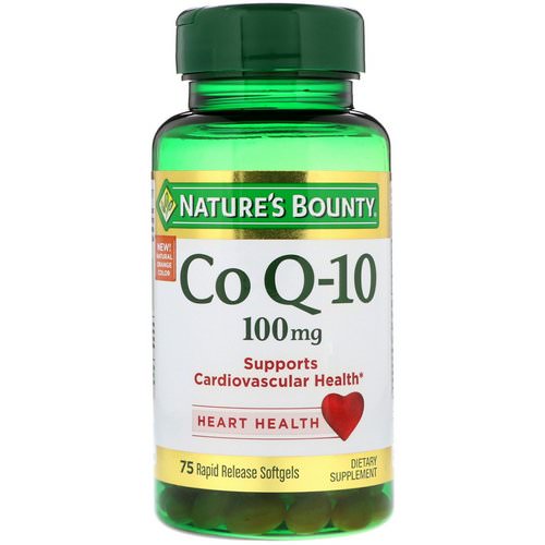 Nature's Bounty, Co Q-10, 100 mg, 75 Rapid Release Softgels فوائد