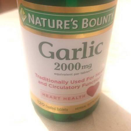 Nature's Bounty Garlic - الث,م, المعالجة المثلية, الأعشاب