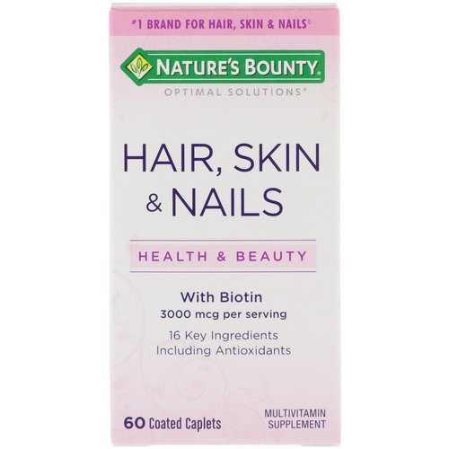 Nature's Bounty, Hair, Skin & Nails, 60 Coated Caplets فوائد
