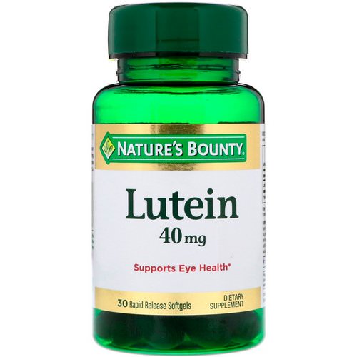 Nature's Bounty, Lutein, 40 mg, 30 Rapid Release Softgels فوائد