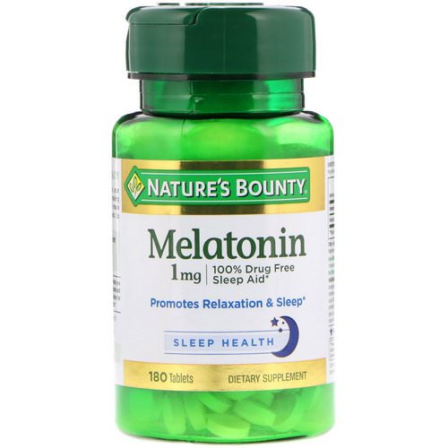 Nature's Bounty, Melatonin, 1 mg, 180 Tablets فوائد