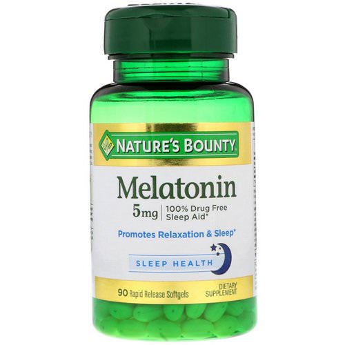 Nature's Bounty, Melatonin, 5 mg, 90 Rapid Release Softgels فوائد