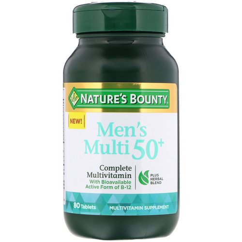 Nature's Bounty, Men's Multi 50+, Complete Multivitamin, 80 Tablets فوائد