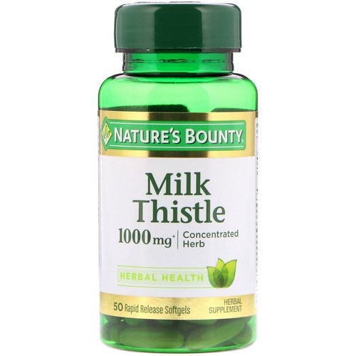 Nature's Bounty, Milk Thistle, 1000 mg, 50 Rapid Release Softgels فوائد