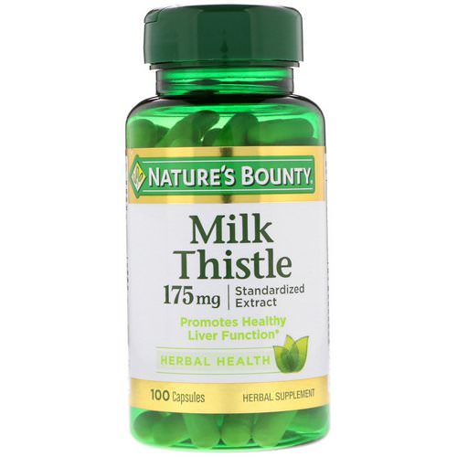 Nature's Bounty, Milk Thistle, 175 mg, 100 Capsules فوائد