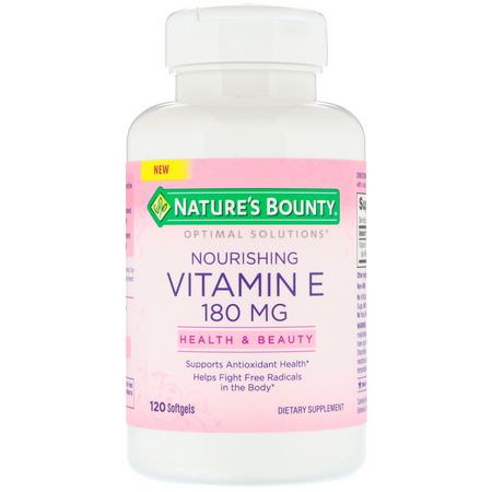 Nature's Bounty Vitamin E - فيتامين E, الفيتامينات, المكملات الغذائية