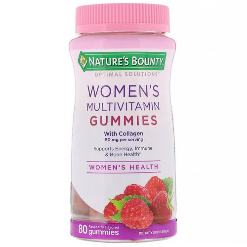 Nature's Bounty, Optimal Solutions, Women's Multivitamin Gummies, Raspberry Flavored, 80 Gummies فوائد