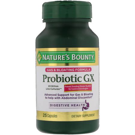 Nature's Bounty Probiotic Formulas - البر,بي,تيك, الهضم, المكملات الغذائية