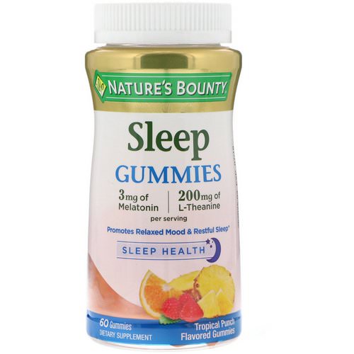 Nature's Bounty, Sleep Gummies, Tropical Punch Flavored, 60 Gummies فوائد