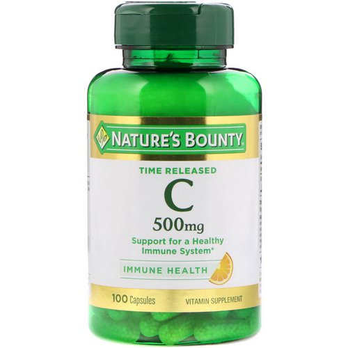 Nature's Bounty, Time Released Vitamin C, 500 mg, 100 Capsules فوائد