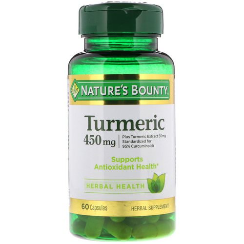 Nature's Bounty, Turmeric, 450 mg, 60 Capsules فوائد