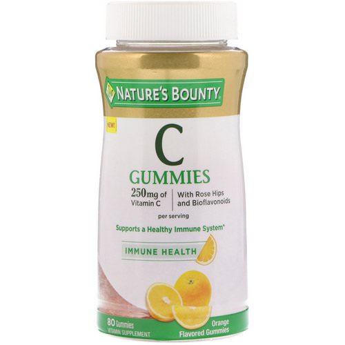 Nature's Bounty, Vitamin C Gummies, Orange Flavored, 250 mg, 80 Gummies فوائد