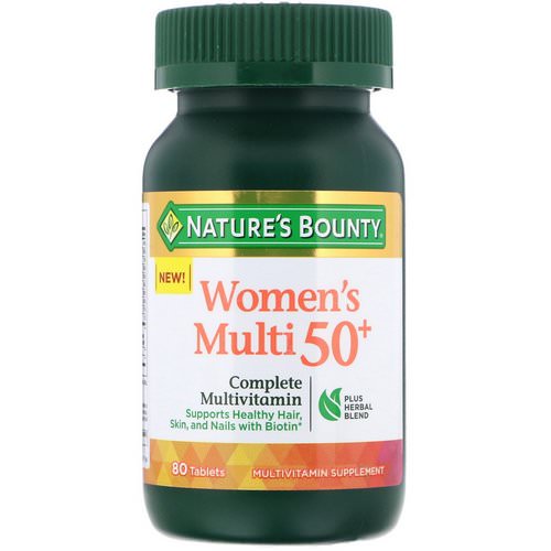 Nature's Bounty, Women's Multi 50+, Complete Multivitamin, 80 Tablets فوائد