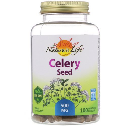 Nature's Herbs, Celery Seed, 100 Vegetarian Capsules فوائد