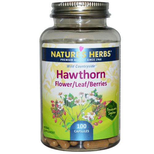 Nature's Herbs, Hawthorn, Flower/Leaf/Berries, 100 Capsules فوائد