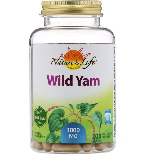 Nature's Life, Wild Yam, 1000 mg, 100 Vegetarian Capsules فوائد