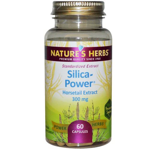 Nature's Herbs, Silica-Power, 300 mg, 60 Capsules فوائد
