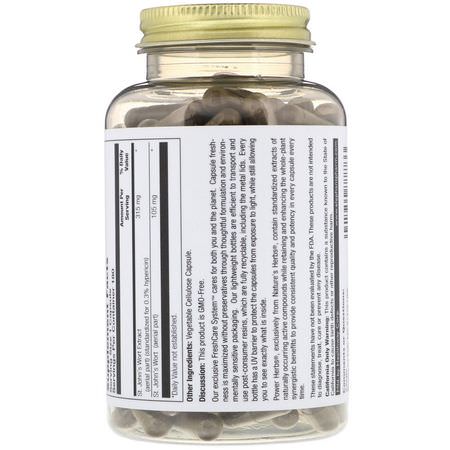 Nature's Herbs, St. John's-Power, 315 mg, 180 Vegetarian Capsules:سانت ج,ن ,رت, المعالجة المثلية