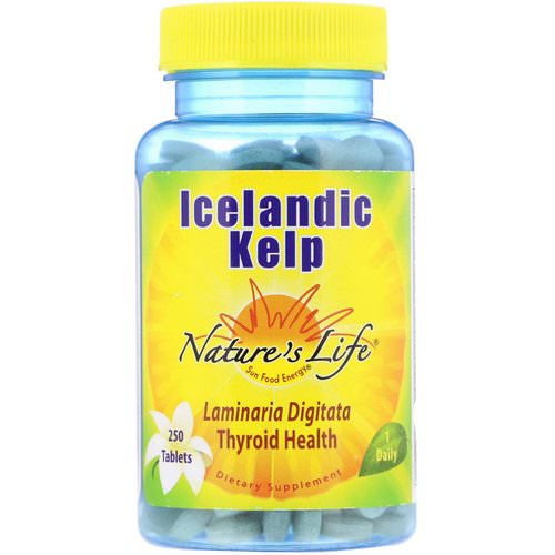 Nature's Life, Icelandic Kelp, 250 Tablets فوائد