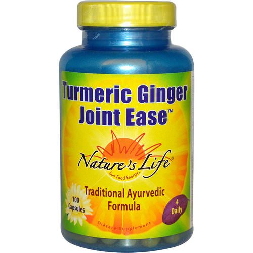 Nature's Life, Turmeric Ginger Joint Ease, 100 Capsules فوائد