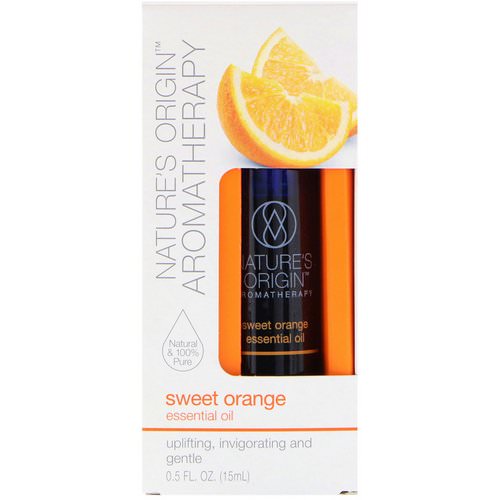 Nature's Origin, Aromatherapy, Essential Oil, Sweet Orange, 0.5 fl oz (15 ml) فوائد