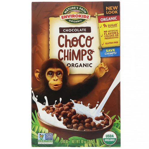 Nature's Path, EnviroKidz, Organic Chocolate Choco Chimps, 10 oz (284 g) فوائد