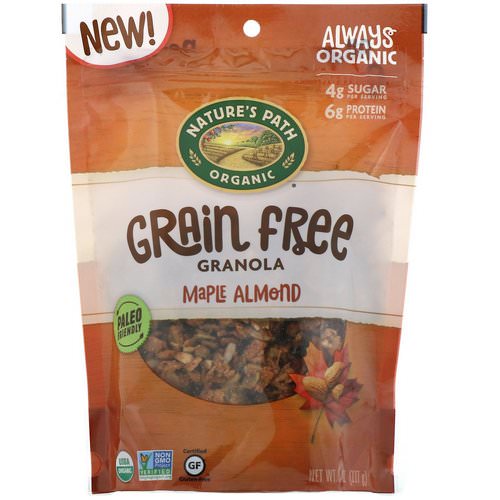 Nature's Path, Grain Free Granola, Maple Almond, 8 oz (227 g) فوائد