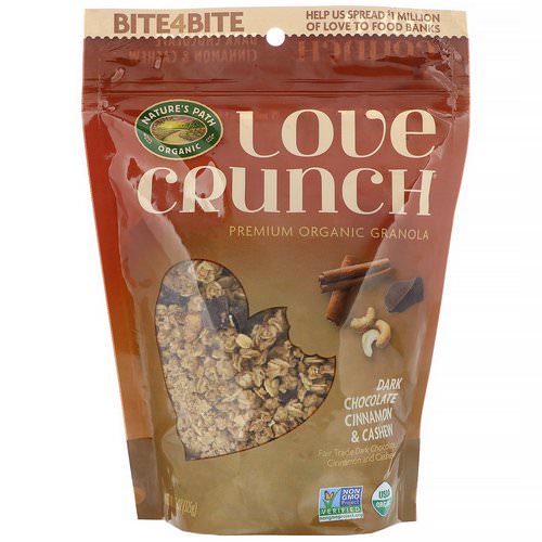 Nature's Path, Love Crunch, Dark Chocolate Cinnamon & Cashew, 11.5 oz (325 g) فوائد