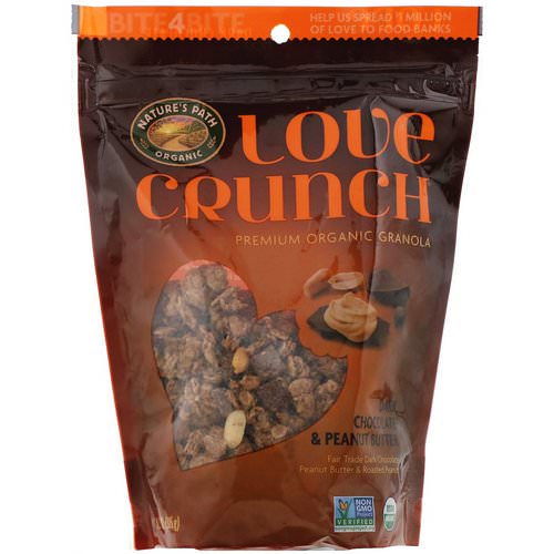Nature's Path, Love Crunch, Dark Chocolate & Peanut Butter, 11.5 oz (325 g) فوائد