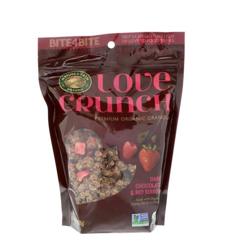 Nature's Path, Love Crunch, Premium Organic Granola, Dark Chocolate & Red Berries, 11.5 oz (325 g) فوائد