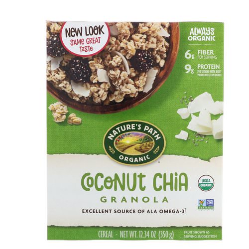 Nature's Path, Organic Coconut Chia Granola, 12.34 oz (350 g) فوائد
