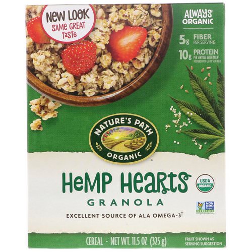 Nature's Path, Organic Hemp Hearts Granola Cereal, 11.5 oz (325 g) فوائد
