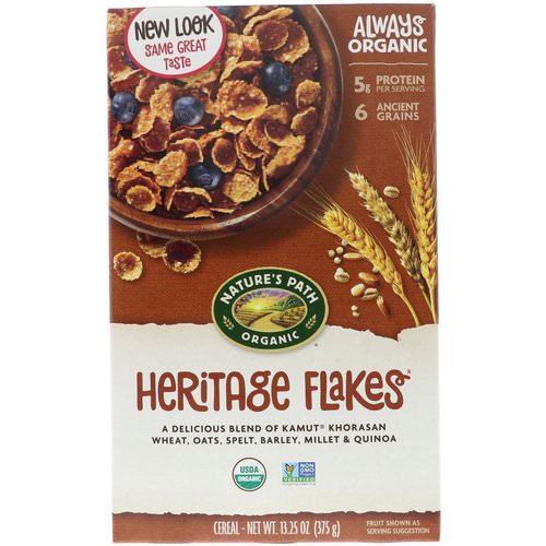 Nature's Path, Organic Heritage Flakes Cereal, 13.25 oz (375 g) فوائد