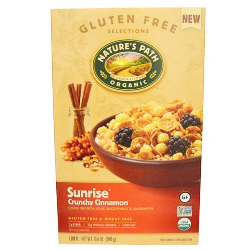 Nature's Path, Organic Sunrise Crunchy Cinnamon Cereal, 10.6 oz (300 g) فوائد