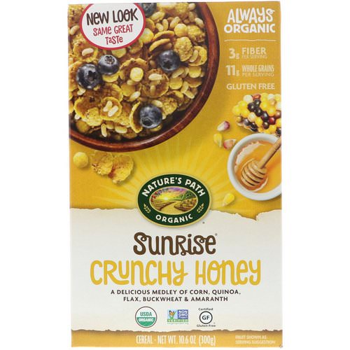 Nature's Path, Organic Sunrise Crunchy Honey Cereal, 10.6 oz (300 g) فوائد
