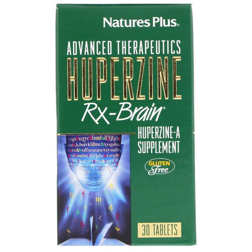 Nature's Plus, Advanced Therapeutics, Huperzine Rx-Brain, 30 Tablets فوائد