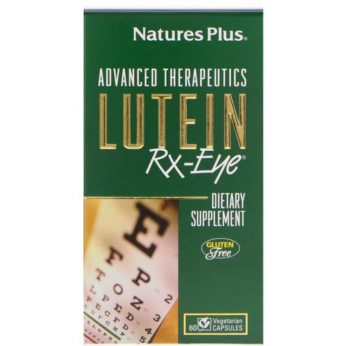 Nature's Plus, Advanced Therapeutics, Lutein RX-Eye, 60 Vegetarian Capsules فوائد