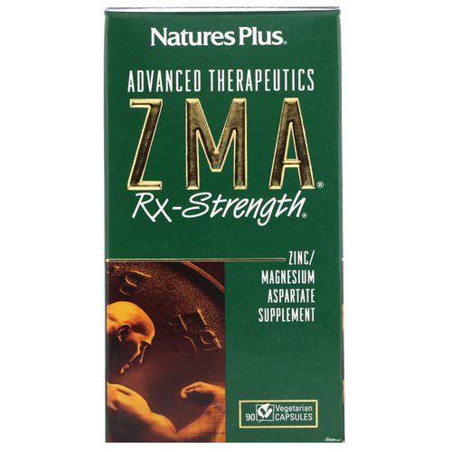 Nature's Plus, Advanced Therapeutics, ZMA Rx-Strength, 90 Vegetarian Capsules فوائد