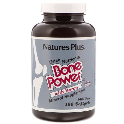 Nature's Plus, Bone Power, with Boron, 180 Softgels فوائد