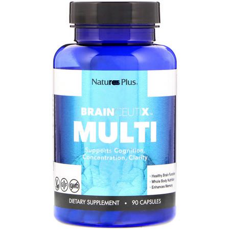 Nature's Plus Cognitive Memory Formulas Multivitamins - الفيتامينات المتعددة, الذاكرة, الإدراكي, المكملات الغذائية