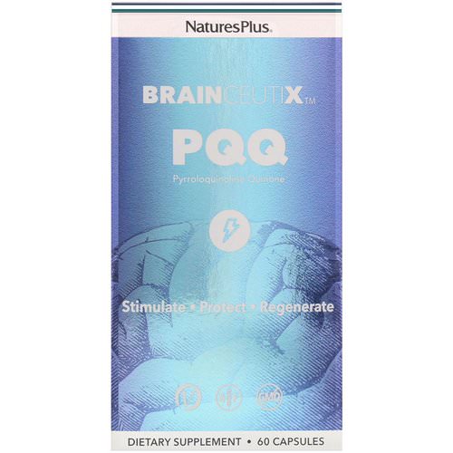 Nature's Plus, BrainCeutix, PQQ, 60 Capsules فوائد