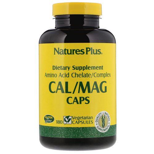 Nature's Plus, Cal/ Mag Caps, 180 Vegetarian Capsules فوائد