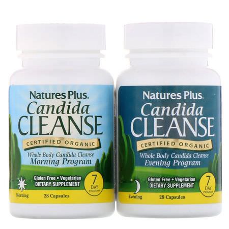 Nature's Plus Detox Cleanse Candida Yeast Formulas - الخميرة, المبيضات, صحة المرأة, التطهير